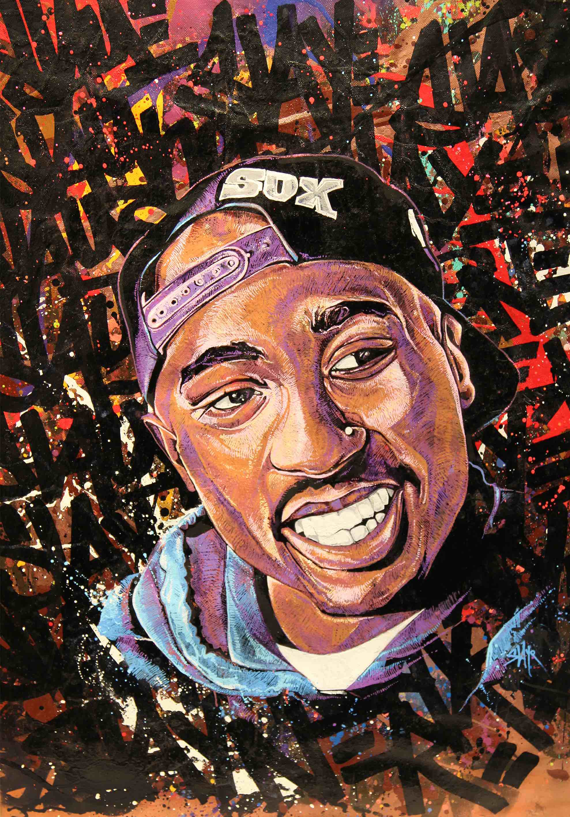 Maxo art store - portrait de 2PAC Chakur